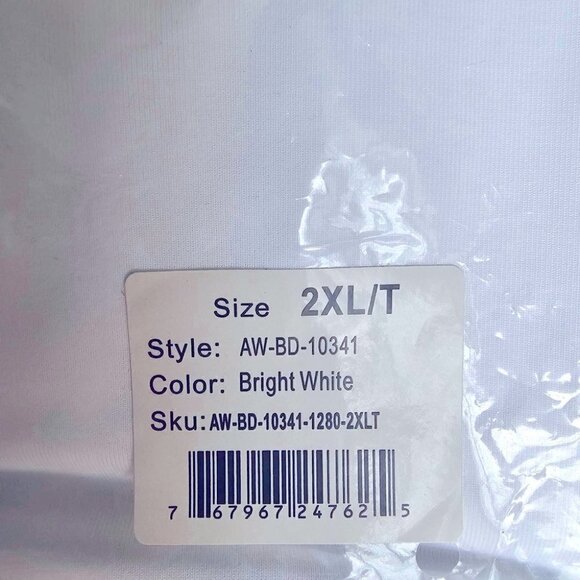 American Tall, Crewneck Bodysuit for Tall Women - Bright White. Size: 2XL. NWT. - Picture 5 of 11